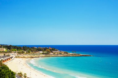 İspanya. Tarragona. Gözlem güverte görünümünden beac üzerinde
