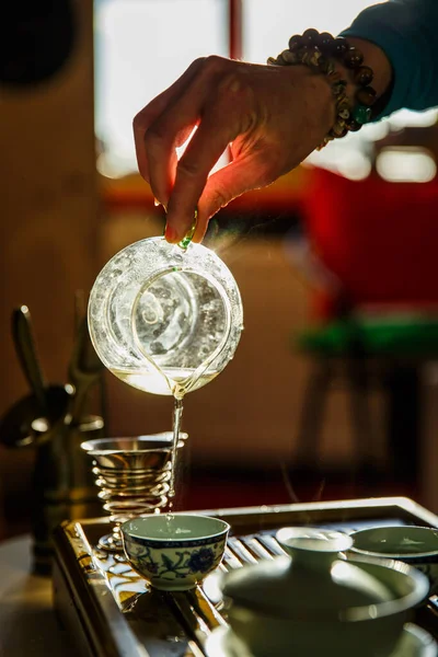 One Stages Tea Ceremony — Stock Photo, Image