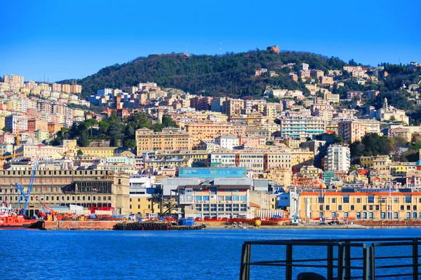 Genova vista dal porto — Foto Stock