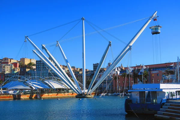 Veduta dell'antico porto di Genova — Foto Stock