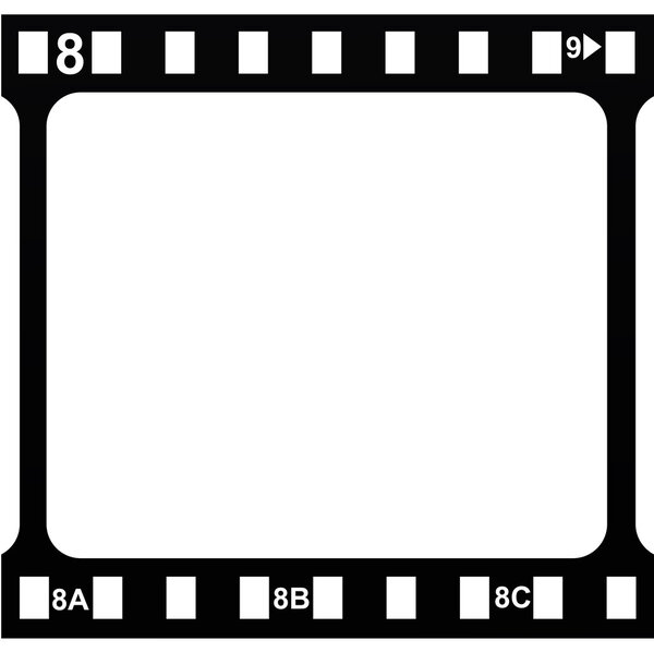  film strip icon on white background, vector illustration