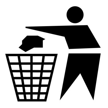 beyaz arka plan üzerinde geri dönüşüm simgesi, vektör çizim