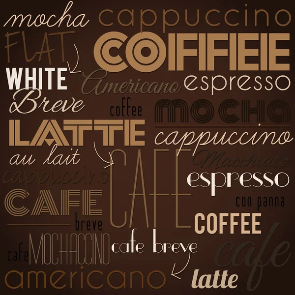 Coffee creative vector background. — Stock Vector