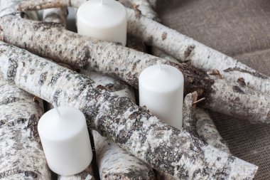 Huş ağacı ahşap arka plan