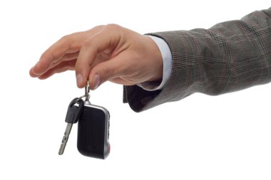 Bir el ve bir anahtar.