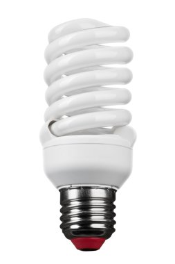 Beyaz arkaplanda ampulü kapat 