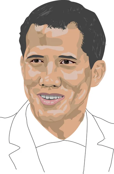 Juan Guaido Venezuela Politiker — Stock vektor