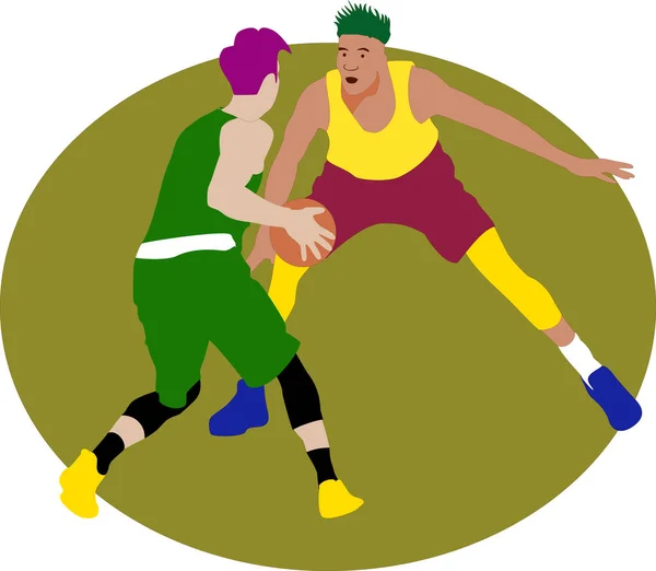 Baloncesto Cara Cara — Vector de stock