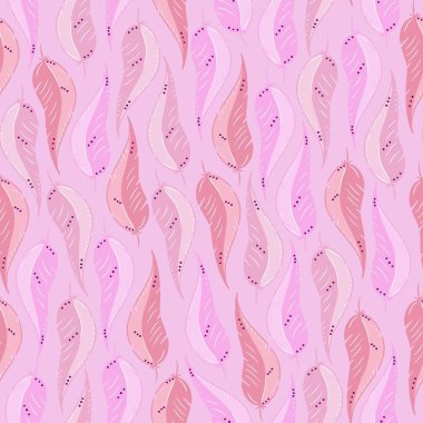 pürüzsüz tüy desenli vektör çizimi