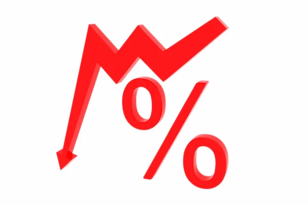 Percentagem do índice — Fotografia de Stock