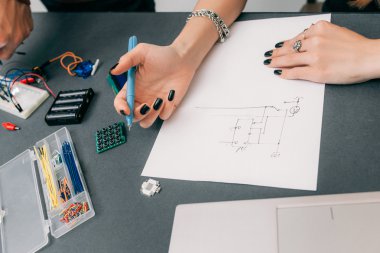 Çizim düzeni elektronik inşaat mühendisi