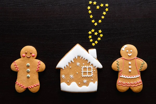 Weihnachten Essen Dekor Neujahr Familienfeier — Stockfoto