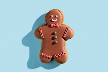 Noel 'de zencefilli ekmek adam şenlikli pastane yemekleri