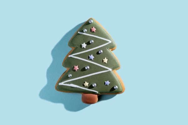 Weihnachtsbaum-Illustration festlich geschmückt — Stockfoto