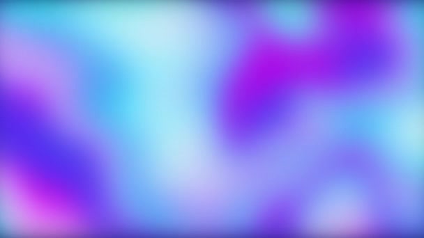 Kleurrijke neon achtergrond wazig blauw fluorescerend — Stockvideo