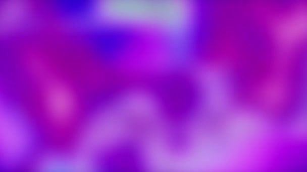Borroso fondo de neón brillo iridiscente púrpura azul — Vídeos de Stock