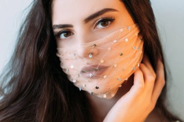 Salgın güzellik aksesuar kadın cazibe maskesi