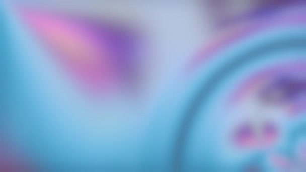 Неоновый цвет градиент размытия светло-голубой фон — стоковое видео