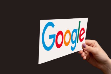 Google simgesi internet arama motoru el tarayıcısı