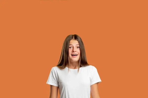 Vyděšený dítě problém úzkost přemožený dospívající dívka — Stock fotografie