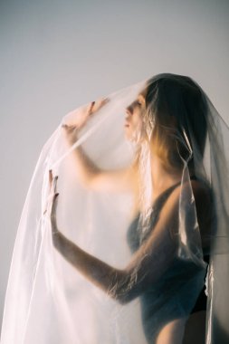 Hayat sorunu, odaklanmış sanat portresi, kayıp kadın.