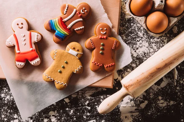 Navidad gay galletas festivo pastelería colección — Foto de Stock