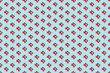 mavi tatil arkaplanı kırmızı hediye pürüzsüz desen