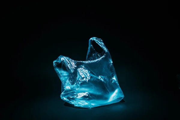 Kullanılan torba plastik atık kirliliği — Stok fotoğraf