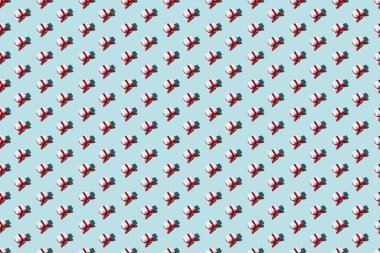 Mavi şenlikli arka plan kusursuz desenli hediyeler