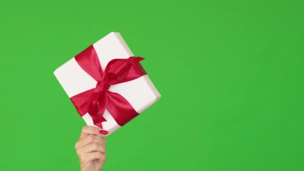Femme jour cadeau offre spéciale vente vacances surprise — Video
