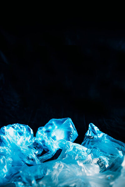 ocean pollution ecology problem blue cellophane