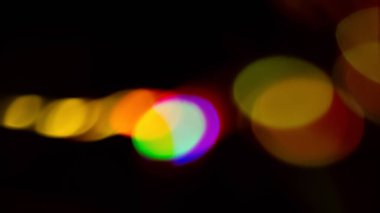 Şenlikli soyut arka plan Şehir ışıkları bulanıklaşıyor