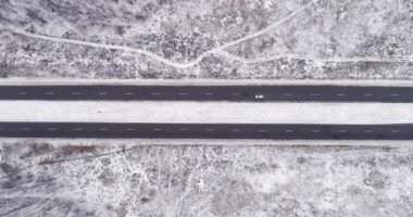 Hava manzarası kırsal yol manzarası