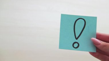 ünlem işareti kavramsal işaret işareti dikkat