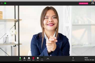 çevrimiçi sohbet sanal konferans yöneticisi memnun