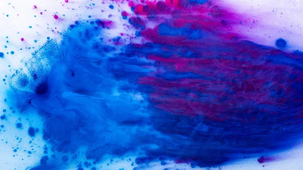 Vernice splatter sfondo colorato blu macchie rosa — Foto Stock