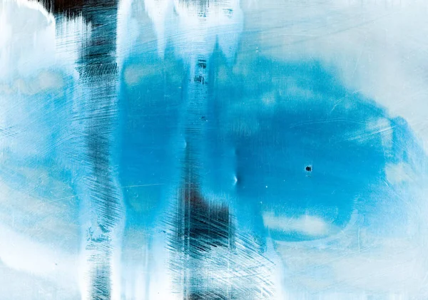 Zmrazené abstraktní pozadí ledové sklo textura modrá — Stock fotografie