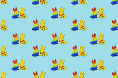 lgbtqia arkaplansız gökkuşağı tavşanı