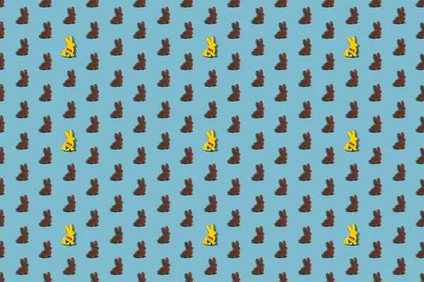 lgbtqia background seamless pattern bunny blue