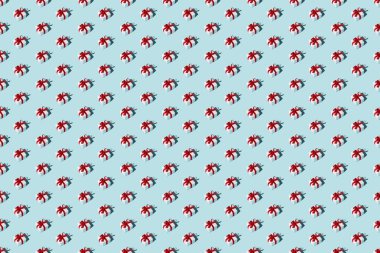 Mavi şenlikli arka plan pürüzsüz desen hediyesi kırmızı