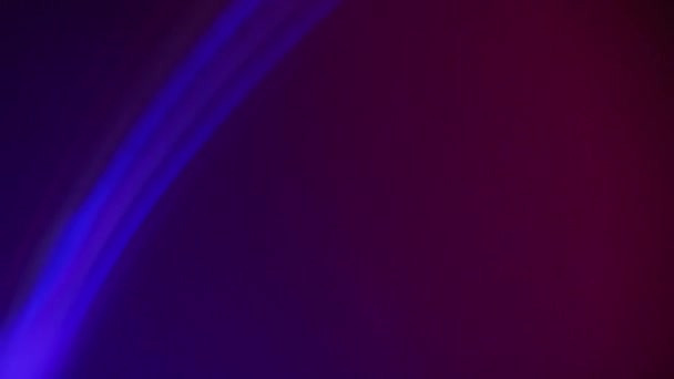 Neon licht overlay wazig kleurrijke lijnen blauw paars — Stockvideo