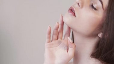 Mükemmel cilt güzel kadın pürüzsüz bakım spa prosedürü