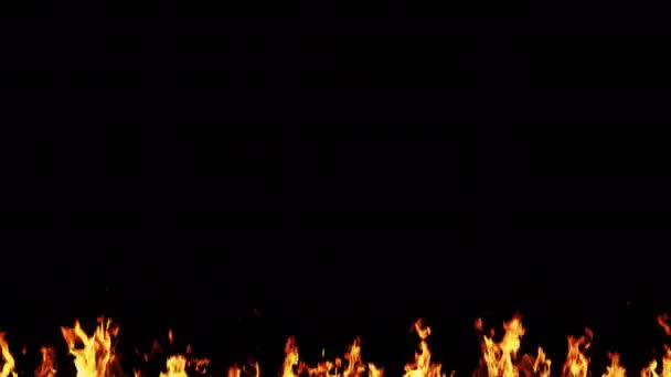 Oheň banner černý pátek horký prodej hořící plamen — Stock video