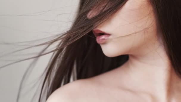 性感女人沉着心灵自然之美 — 图库视频影像