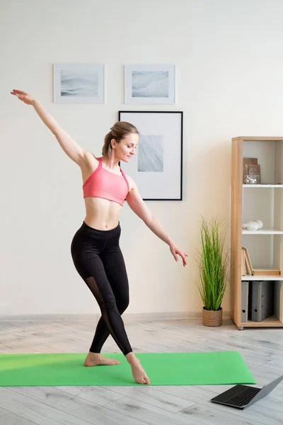 dancing training sportive woman home fitness