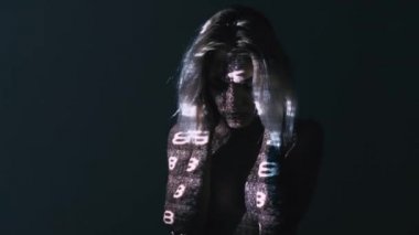 depresif kadın silueti portresi zihinsel hata