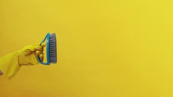 Ferramentas de limpeza equipamentos de lavagem higiene doméstica — Vídeo de Stock