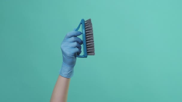 扫帚工具洗涤设备广告 — 图库视频影像