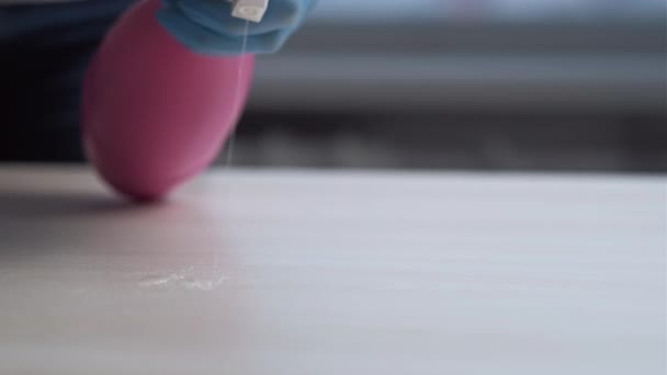 清洁公司专业洗涤剂工具 — 图库视频影像