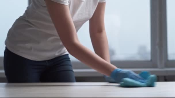 ホームクリーニング汚れた表面洗浄ツールルーム — ストック動画